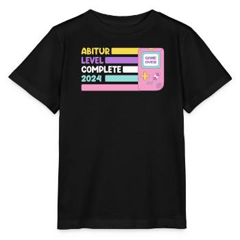 Abitur Level Complete 2024 Diplômé du secondaire drôle - T-shirt bio MINI CREATOR Stanley/Stella Enfant - noir - Devant - Mikhail (115cm)