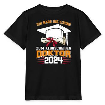 Doctor 2024 Have the license to smart-ass - Stanley/Stella MINI CREATOR Kids’ T-Shirt - black - Front - Mikhail (115cm)