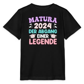 Matura 2024 The Departure of a Legend Girl - Stanley/Stella MINI CREATOR Kids’ T-Shirt - black - Front - Mikhail (115cm)