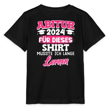 J’ai dû étudier pour cette chemise - T-shirt bio MINI CREATOR Stanley/Stella Enfant - noir - Devant - Mikhail (115cm)