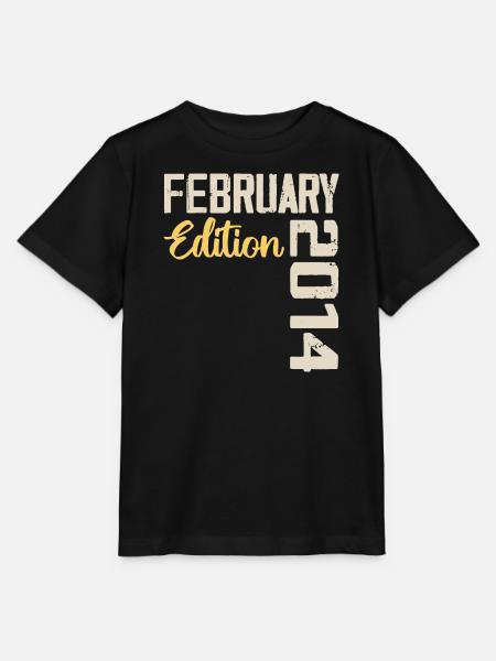 Februar 2014 Jubiläum Februar 2014 Retro - Stanley/Stella Kinder T-Shirt MINI CREATOR  - Schwarz