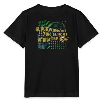 Glückwunsch zur Flucht Verräter Lustiges - Stanley/Stella Kinder T-Shirt MINI CREATOR  - Schwarz - Vorne - Mikhail (115cm)