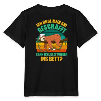 Abiturient Habe Mein Abi Geschafft Abschluss - Stanley/Stella Kinder T-Shirt MINI CREATOR  - Schwarz - Vorne - Mikhail (115cm)