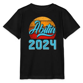 Abitur 2024 Abschluss Abiturient Abi Abiturienten - Stanley/Stella Kinder T-Shirt MINI CREATOR  - Schwarz - Vorne - Mikhail (115cm)