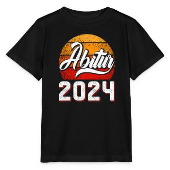 Abitur 2024 Abschluss Abiturient Abi Abiturienten - Stanley/Stella Kinder T-Shirt MINI CREATOR  - Schwarz - Vorne - Mikhail (115cm)