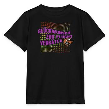 Glückwunsch zur Flucht Verräter Lustiges - Stanley/Stella Kinder T-Shirt MINI CREATOR  - Schwarz - Vorne - Mikhail (115cm)