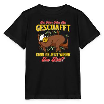 Abiturient Habe Mein Abi Geschafft Abschluss - Stanley/Stella Kinder T-Shirt MINI CREATOR  - Schwarz - Vorne - Mikhail (115cm)