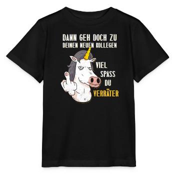 Kollege Dann Geh doch zu deinen Neuen Kollegen - Stanley/Stella Kinder T-Shirt MINI CREATOR  - Schwarz - Vorne - Mikhail (115cm)