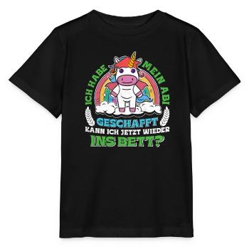 Abiturient Habe Mein Abi Geschafft Abschluss - Stanley/Stella Kinder T-Shirt MINI CREATOR  - Schwarz - Vorne - Mikhail (115cm)