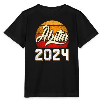 Abitur 2024 Abschluss Abiturient Abi Abiturienten - Stanley/Stella Kinder T-Shirt MINI CREATOR  - Schwarz - Vorne - Mikhail (115cm)