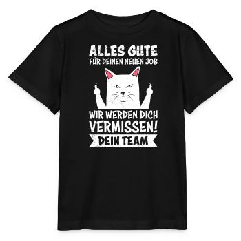 Alles Gute Werden Dich Vermissen! Dein Team - Stanley/Stella Kinder T-Shirt MINI CREATOR  - Schwarz - Vorne - Mikhail (115cm)