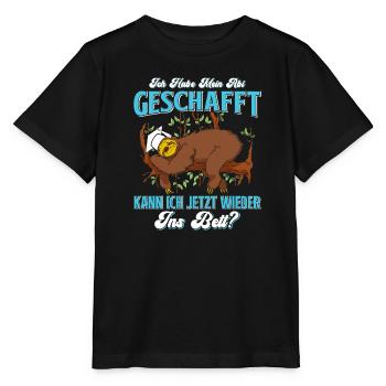 Abiturient Habe Mein Abi Geschafft Abschluss - Stanley/Stella Kinder T-Shirt MINI CREATOR  - Schwarz - Vorne - Mikhail (115cm)