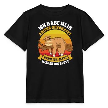 Abiturient Habe Mein Abitur Geschafft Lustiges - Stanley/Stella Kinder T-Shirt MINI CREATOR  - Schwarz - Vorne - Mikhail (115cm)
