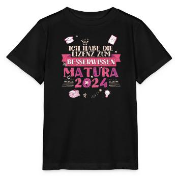 Maturantin Die Lizenz zum Besserwissen Matura - Stanley/Stella Kinder T-Shirt MINI CREATOR  - Schwarz - Vorne - Mikhail (115cm)