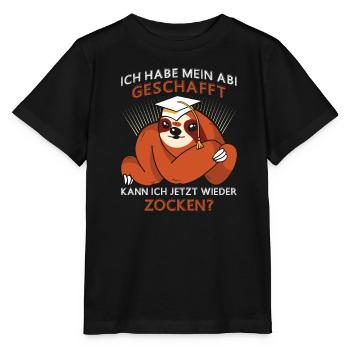 Abiturient Habe Mein Abitur Geschafft Lustiges - Stanley/Stella Kinder T-Shirt MINI CREATOR  - Schwarz - Vorne - Mikhail (115cm)