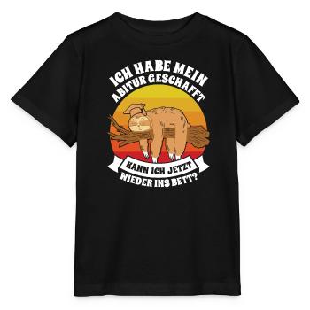 Abiturient Habe Mein Abitur Geschafft Lustiges - Stanley/Stella Kinder T-Shirt MINI CREATOR  - Schwarz - Vorne - Mikhail (115cm)