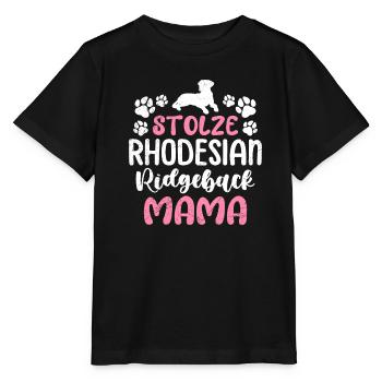 Ridgeback STOLZE RHODESIAN RIDGEBACK MAMA - Stanley/Stella Kinder T-Shirt MINI CREATOR  - Schwarz - Vorne - Mikhail (115cm)