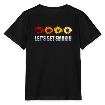 Barbecue Laissez-vous séduire par les amateurs de viande - T-shirt bio MINI CREATOR Stanley/Stella Enfant - noir - Devant - Mikhail (115cm)