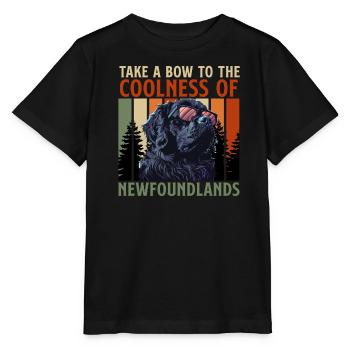 Neufundländer BOW TO THE COOLNESS OF - Stanley/Stella Kinder T-Shirt MINI CREATOR  - Schwarz - Vorne - Mikhail (115cm)