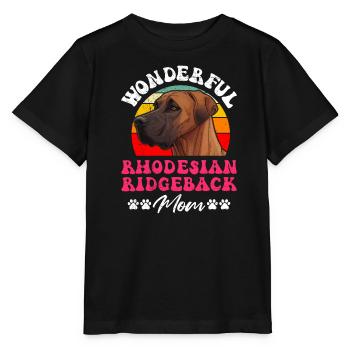 Ridgeback MERVEILLEUSE MAMAN RHODESIAN RIDGEBACK - T-shirt bio MINI CREATOR Stanley/Stella Enfant - noir - Devant - Mikhail (115cm)
