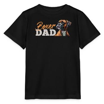 BOXER DAD Boxer allemand Dog Dad Boxer - T-shirt bio MINI CREATOR Stanley/Stella Enfant - noir - Devant - Mikhail (115cm)