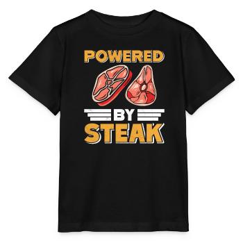 AMATEUR DE VIANDE PROPULSÉ PAR LE STEAK Drôle - T-shirt bio MINI CREATOR Stanley/Stella Enfant - noir - Devant - Mikhail (115cm)