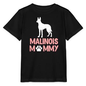 MALINOIS MAMI Chien Maman Berger Belge - T-shirt bio MINI CREATOR Stanley/Stella Enfant - noir - Devant - Mikhail (115cm)