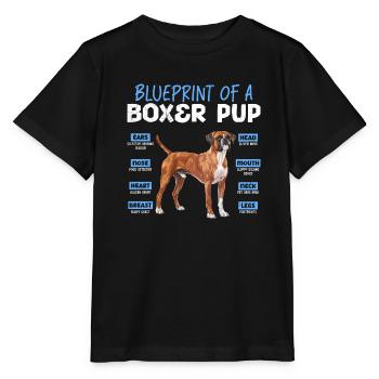 Boxeur allemand PLAN D’UN BOXEUR Drôle - T-shirt bio MINI CREATOR Stanley/Stella Enfant - noir - Devant - Mikhail (115cm)