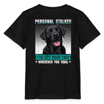 Labrador Lover Personal Stalker Labrador - T-shirt bio MINI CREATOR Stanley/Stella Enfant - noir - Devant - Mikhail (115cm)