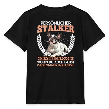 Frenchie PERSÖNLICHER STALKER Lustige - Stanley/Stella Kinder T-Shirt MINI CREATOR  - Schwarz - Vorne - Mikhail (115cm)