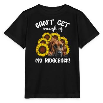 Ridgeback JE NE PEUX PAS EN AVOIR ASSEZ DE MY RIDGEBACK - T-shirt bio MINI CREATOR Stanley/Stella Enfant - noir - Devant - Mikhail (115cm)