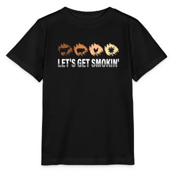 Barbecue Faisons fumer les amateurs de viande - T-shirt bio MINI CREATOR Stanley/Stella Enfant - noir - Devant - Mikhail (115cm)
