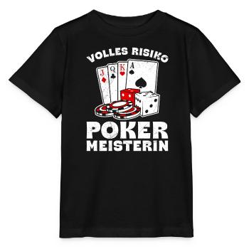 Joueur de poker POKER CHAMPION Poker Femmes - T-shirt bio MINI CREATOR Stanley/Stella Enfant - noir - Devant - Mikhail (115cm)