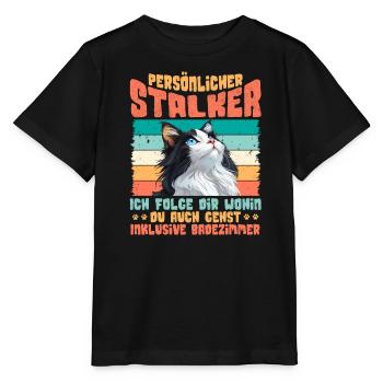 Turc Van PERSONAL STALKER JE TE SUIS Drôle - T-shirt bio MINI CREATOR Stanley/Stella Enfant - noir - Devant - Mikhail (115cm)