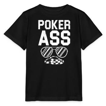 POKER ASS Poker Lovers Tournoi de poker Poker - T-shirt bio MINI CREATOR Stanley/Stella Enfant - noir - Devant - Mikhail (115cm)