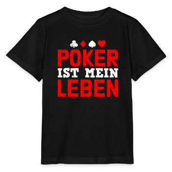 POKER IS MY LIFE Tournoi de poker pour joueurs de poker - T-shirt bio MINI CREATOR Stanley/Stella Enfant - noir - Devant - Mikhail (115cm)