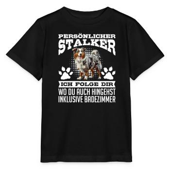 Berger Australien PERSONNEL STALKER Drôle - T-shirt bio MINI CREATOR Stanley/Stella Enfant - noir - Devant - Mikhail (115cm)