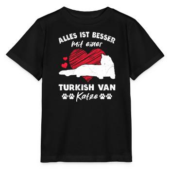 Fourgon turc TOUT EST MIEUX AVEC UN FOURGON TURC - T-shirt bio MINI CREATOR Stanley/Stella Enfant - noir - Devant - Mikhail (115cm)