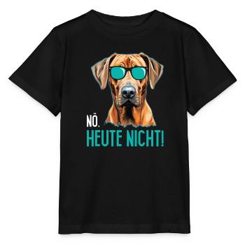 Rhodesian Ridgeback NÖ HEUTE NICHT Glacière - T-shirt bio MINI CREATOR Stanley/Stella Enfant - noir - Devant - Mikhail (115cm)