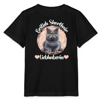 British Shorthair BRITISH SHORTHAIR LOVER - Stanley/Stella MINI CREATOR Kids’ T-Shirt - black - Front - Mikhail (115cm)