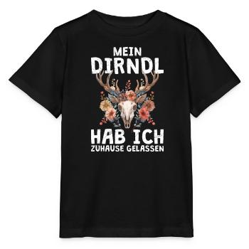 I left my dirndl at home in the closet - Stanley/Stella MINI CREATOR Kids’ T-Shirt - black - Front - Mikhail (115cm)