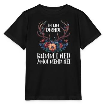 Dirndl zu klein Trachtenshirt Damen Tracht Dirndl - Stanley/Stella Kinder T-Shirt MINI CREATOR  - Schwarz - Vorne - Mikhail (115cm)