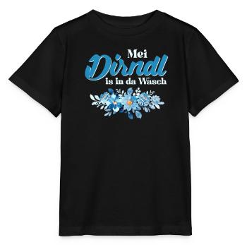 Dirndl Münchner Volksfest MEI DIRNDL IST IN DER - Stanley/Stella Kinder T-Shirt MINI CREATOR  - Schwarz - Vorne - Mikhail (115cm)