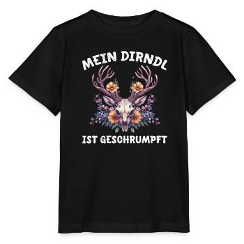 Dirndl zu klein Trachtenshirt Damen Tracht Dirndl - Stanley/Stella Kinder T-Shirt MINI CREATOR  - Schwarz - Vorne - Mikhail (115cm)