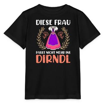 Dirndl zu klein Trachtenshirt Damen Tracht Dirndl - Stanley/Stella Kinder T-Shirt MINI CREATOR  - Schwarz - Vorne - Mikhail (115cm)