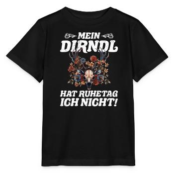 Heute ohne Dirndl Ersatz Dirndl Damen - Stanley/Stella Kinder T-Shirt MINI CREATOR  - Schwarz - Vorne - Mikhail (115cm)