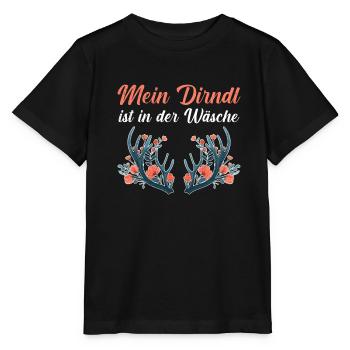 Heute ohne Dirndl Ersatz Dirndl Damen - Stanley/Stella Kinder T-Shirt MINI CREATOR  - Schwarz - Vorne - Mikhail (115cm)