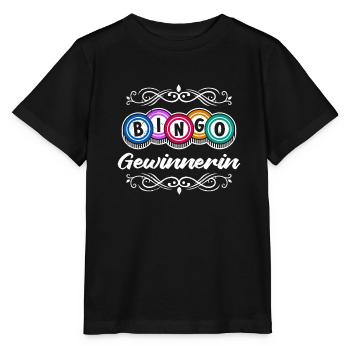 BINGO WINNER Funny Bingo Player Bingo - Stanley/Stella MINI CREATOR Kids’ T-Shirt - black - Front - Mikhail (115cm)