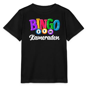 Bingo Liebhaber BINGO KAMERADEN Lustiges Bingo - Stanley/Stella Kinder T-Shirt MINI CREATOR  - Schwarz - Vorne - Mikhail (115cm)