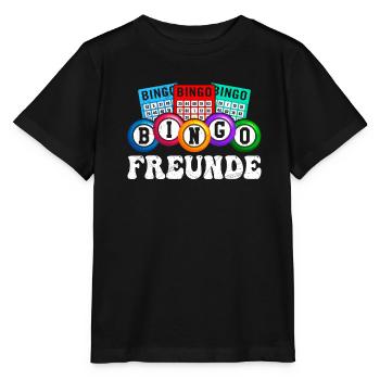 BINGO FREUNDE Bingospieler Bingo Abende Bingo - Stanley/Stella Kinder T-Shirt MINI CREATOR  - Schwarz - Vorne - Mikhail (115cm)